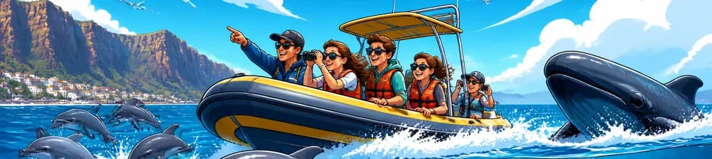 Safari marino de avistamiento de delfines y ballenas en lancha rápida de 3 horas: tour de descubrimiento