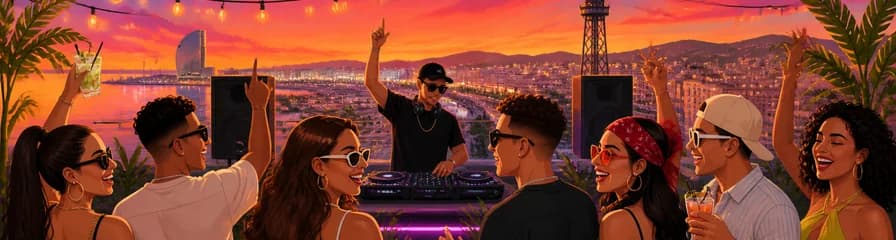 La Experiencia Reggaeton Rooftop: Atardecer y Fiesta en la Terraza del Time Out Market Barcelona