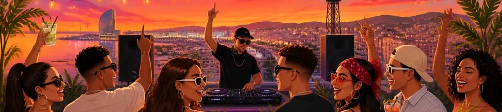 La Experiencia Reggaeton Rooftop: Atardecer y Fiesta en la Terraza del Time Out Market Barcelona