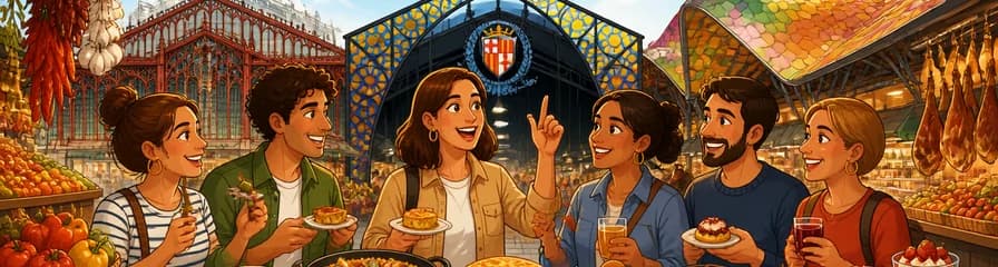 Tour gastronómico por los mercados de Barcelona con 10 degustaciones