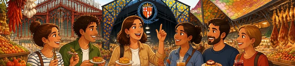 Tour gastronómico por los mercados de Barcelona con 10 degustaciones