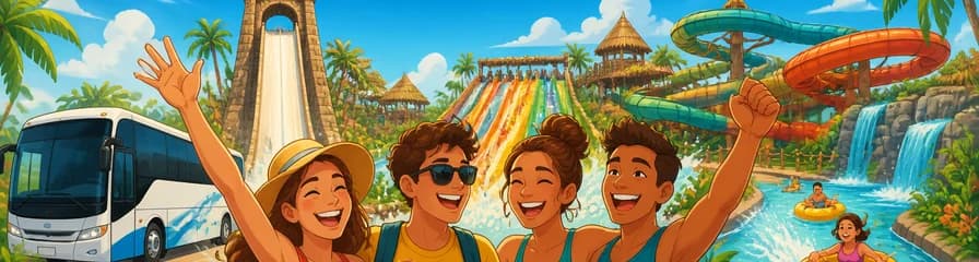 Pase para el Parque Acuático PortAventura Caribe con transporte desde Barcelona