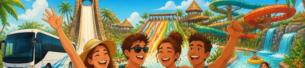Pase para el Parque Acuático PortAventura Caribe con transporte desde Barcelona