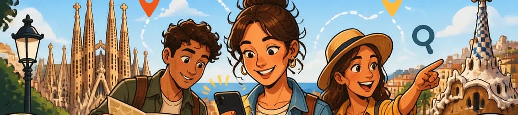 Juego de exploración urbana autoguiado: un tour a pie por Barcelona