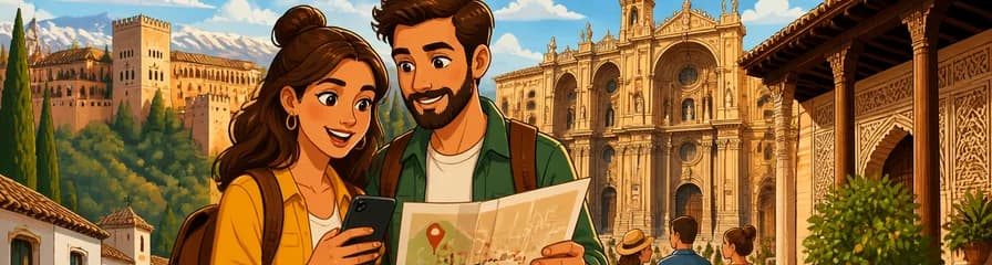 Descubre Granada a tu ritmo: Tour a pie autoguiado y búsqueda del tesoro