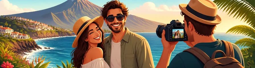 Captura tus momentos inolvidables: Sesión fotográfica privada de vacaciones con un experto en Tenerife