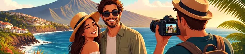Captura tus momentos inolvidables: Sesión fotográfica privada de vacaciones con un experto en Tenerife