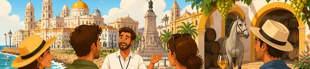 Descubrimiento de Cádiz y Jerez: Tour Privado de Día Completo