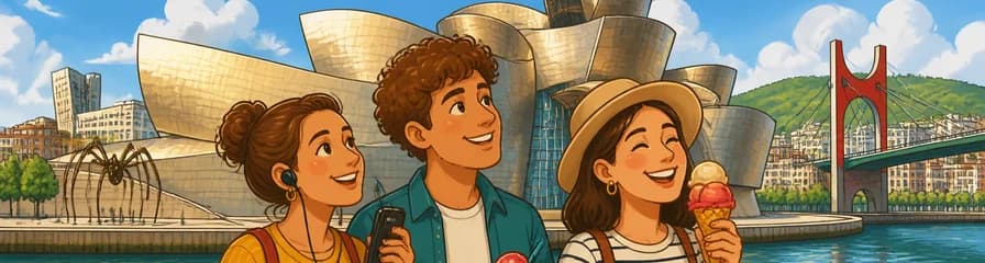 Visita al Museo Guggenheim de Bilbao: entrada electrónica y degustación de helados