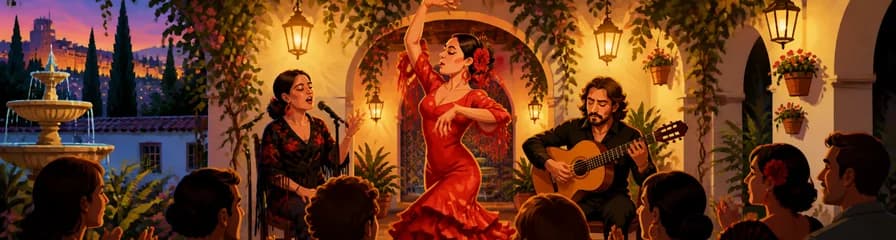 Espectáculo de Flamenco en Jardines de Zoraya, Granada