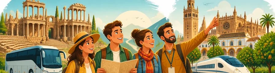 Recorrido guiado de 2 días por Mérida y Sevilla, partiendo de Madrid en autobús y regresando en tren de alta velocidad