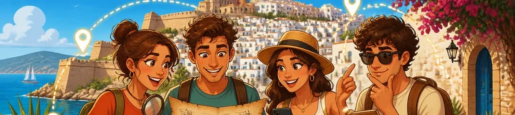Recorrido de exploración autoguiado: El juego de los Secretos de Ibiza