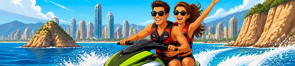 Emocionantes excursiones en moto de agua por la bahía de Benidorm