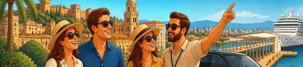 Recorrido privado de seis horas desde y hacia el puerto de Málaga