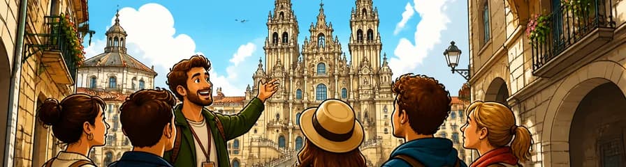 Recorrido a pie por la ciudad de Santiago de Compostela