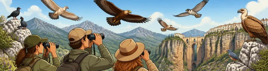 Observación de avifauna en las sierras de Ronda y Grazalema