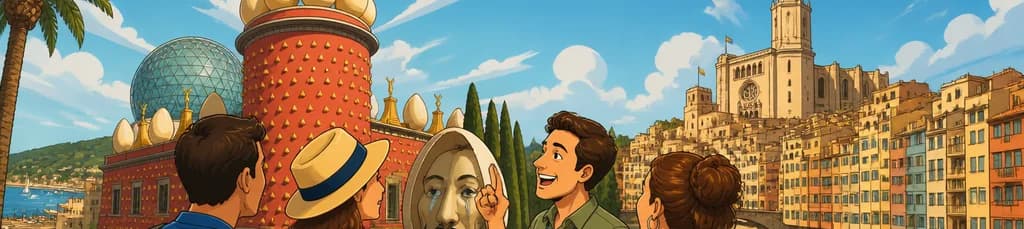 Excursión privada desde la costa de Palamós: visita al Museo Dalí de Figueres y a la ciudad de Girona
