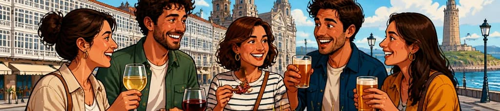 Descubre Coruña: Un Recorrido Privado de Tapas, Vinos y Cervezas