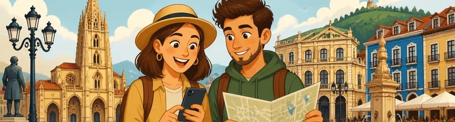Recorrido autoguiado por Oviedo con tu dispositivo móvil