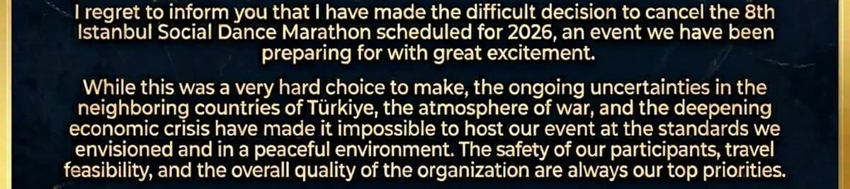 POSTPONED 8th Istanbul Social Dance Marathon  TURKIYE