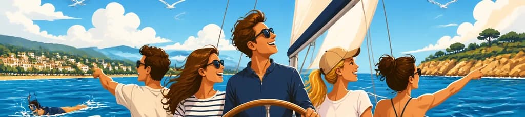 Aventura náutica de cuatro horas en velero por Girona