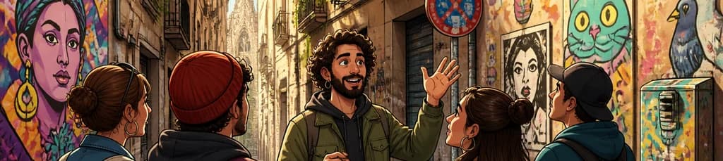 Descubre el arte urbano más destacado de Barcelona en compañía de un habitante local