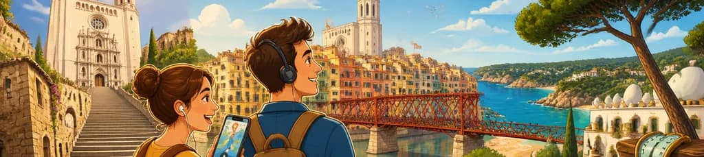 Visita autoguiada con audio por Girona y la Costa Brava