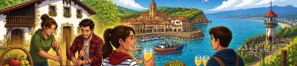 Explorando San Sebastián, Getaria y las auténticas tradiciones rurales vascas