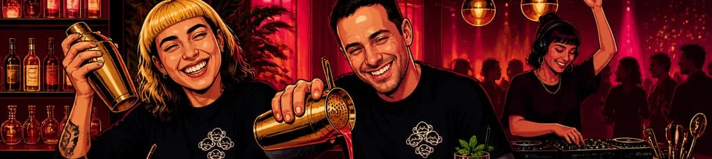 Noche de Guest Bartending con 3 Monos en Punch Room