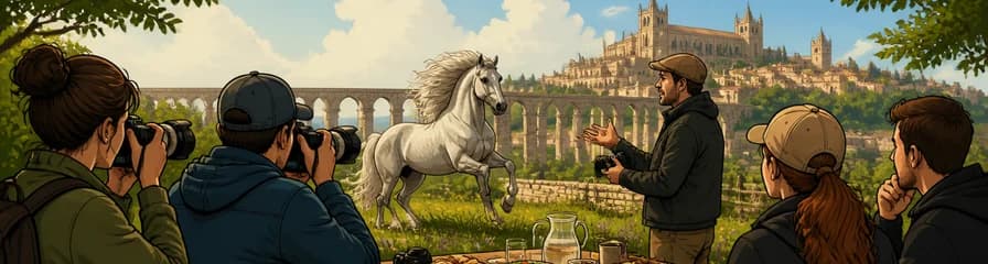 Taller de fotografía equina en Segovia con almuerzo incluido