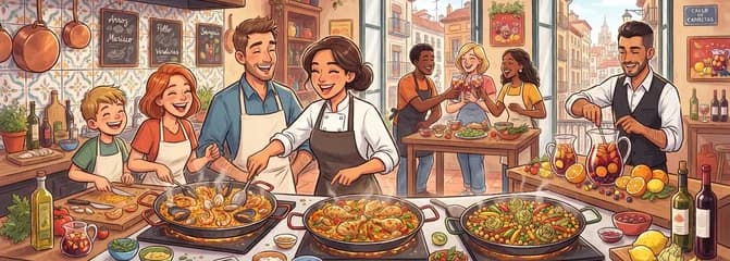 Taller culinario privado: Paella y Sangría con armonía de vinos
