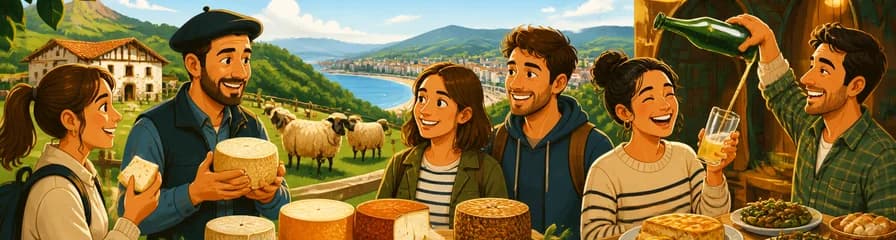 Almuerzo en Granja de Queso Idiazabal y Sidrería Vasca, con salida desde San Sebastián