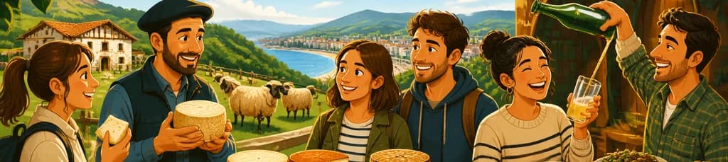 Almuerzo en Granja de Queso Idiazabal y Sidrería Vasca, con salida desde San Sebastián