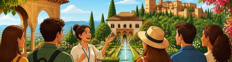 Recorrido guiado por los jardines del Generalife en la Alhambra