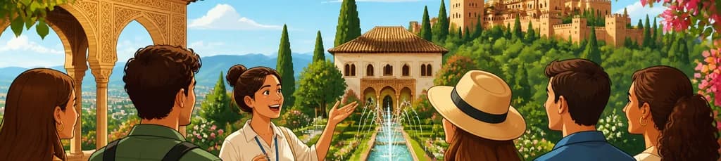 Recorrido guiado por los jardines del Generalife en la Alhambra