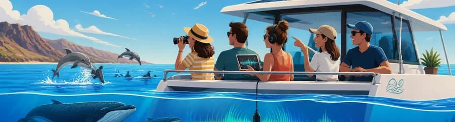 Observación de cetáceos en Lanzarote a bordo de un catamarán silencioso equipado con hidrófono