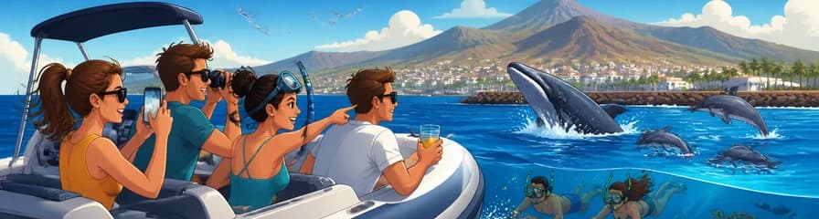 SEA SAFARI: Observación de delfines y ballenas con snorkel, aperitivo y bebida a bordo de una lancha rápida durante 2 horas