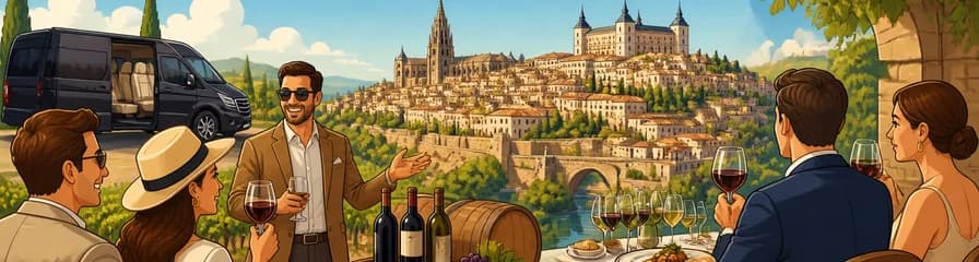 Excursión de lujo a Toledo y bodegas de vino con salida desde Madrid