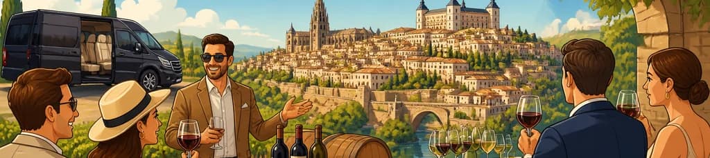 Excursión de lujo a Toledo y bodegas de vino con salida desde Madrid