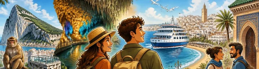 Aventura de 2 días por España, Gibraltar y Marruecos con alojamiento en hotel