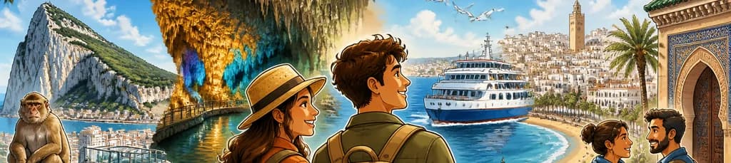 Aventura de 2 días por España, Gibraltar y Marruecos con alojamiento en hotel