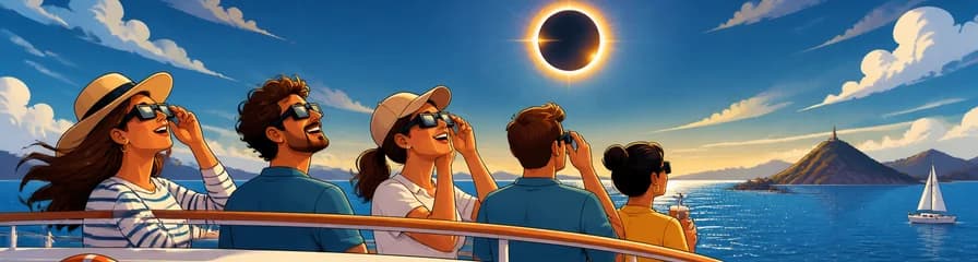 Observación del eclipse solar de 2026 en el Mar Menor: un crucero de 3 horas por el mar en España