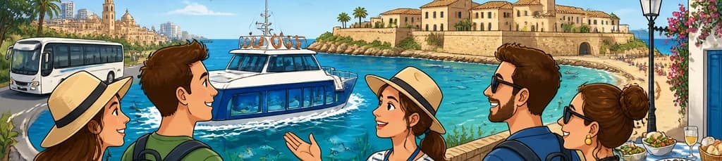 Viaje de un día desde Murcia a la Isla de Tabarca y Santa Pola