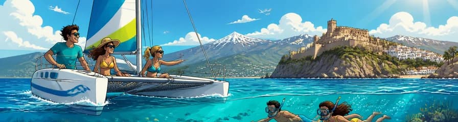 Experiencia de catamarán y esnórquel en Playa Granada