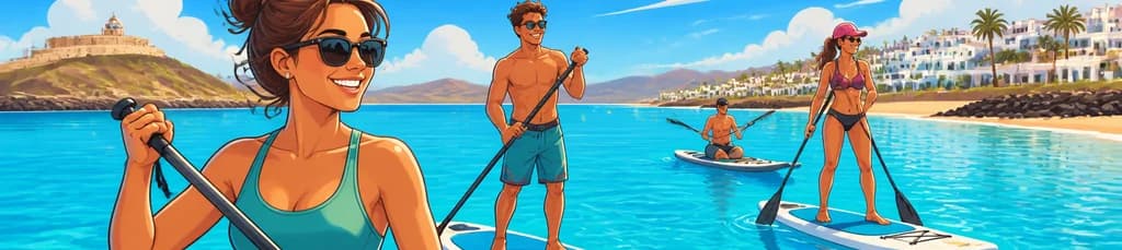 Alquiler de tabla de Paddle Surf en Caleta de Fuste