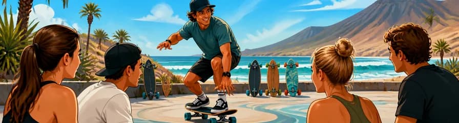 Lecciones de surfskate en Fuerteventura