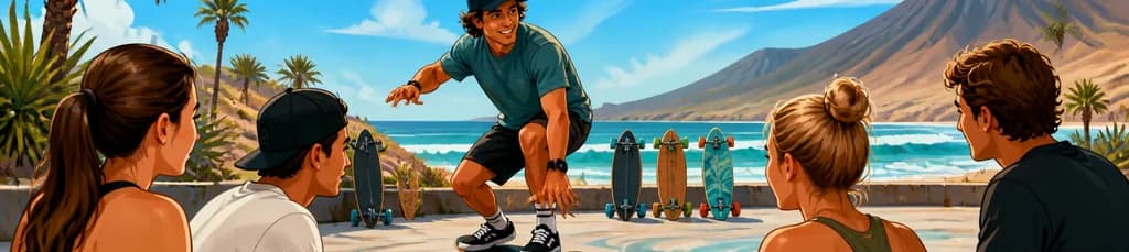 Lecciones de surfskate en Fuerteventura