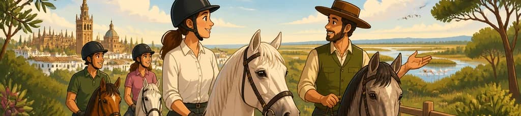Vive la equitación en el Aljarafe, cerca del Parque de Doñana, con salida desde Sevilla
