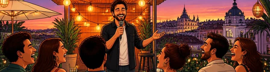 Disfruta de la comedia "Chiringuito de Risas" en la Terraza de Madriz