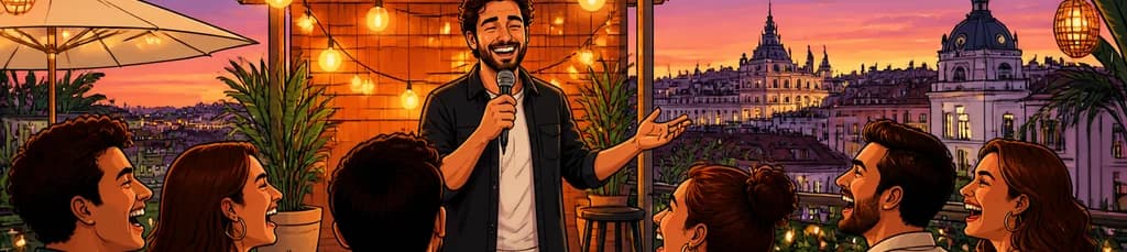 Disfruta de la comedia "Chiringuito de Risas" en la Terraza de Madriz